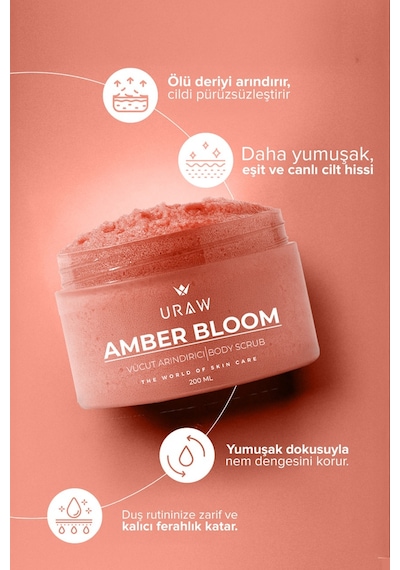 Uraw Amber Bloom Işıltı Veren Vücut Peelingi 200 ML
