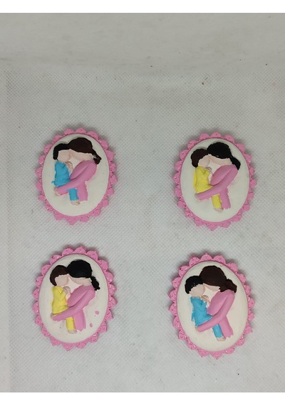 Anne Çocuk Magnet Sarı