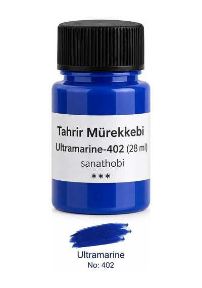 Tahrir Ultramarine Sır Altı Çini Seramik Boyası, Üstün Kalite, Çi