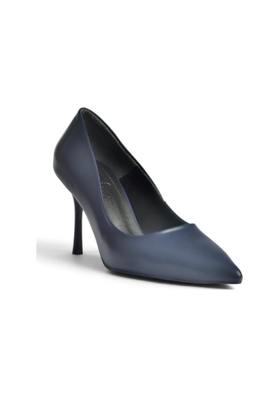 Fox Shoes Z676050009 Lacivert İnce Topuklu Kadın Stiletto Ayakkabı