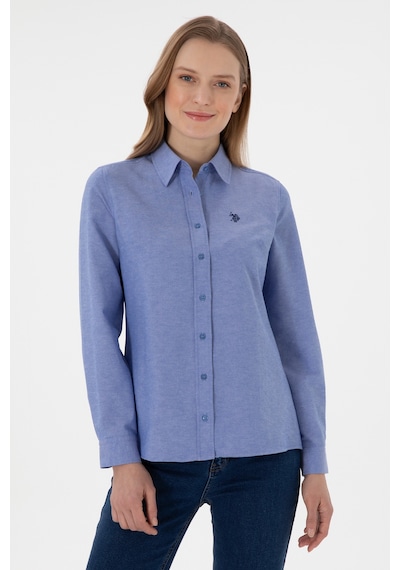 U.s. Polo Assn. Kadın Saks Gömlek Basic 50307726-vr045 Sax Saks Mavisi
