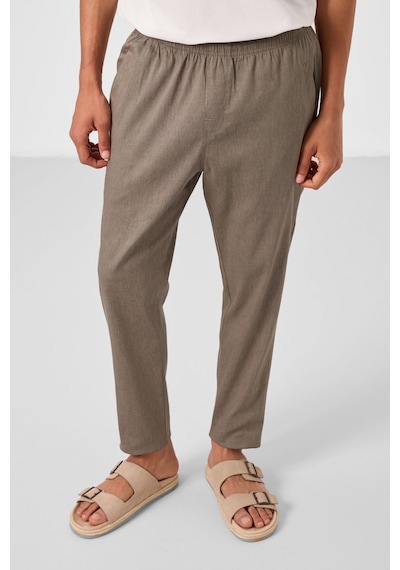 Tommylife Camel Standart Fit Dokuma Hafif Esnek Chino Erkek Pantolon - 82179 Camel
