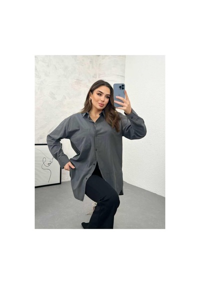 Ckm Moda Tremblay Yüksek Kalite Kadın Önü Bürgülü Top Bluz Kırmızı