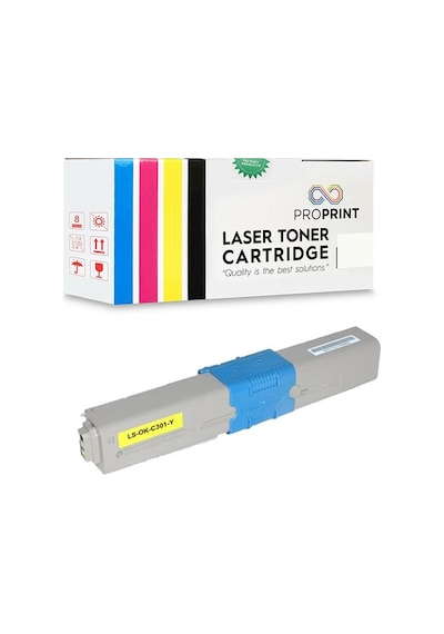 46508733 | Oki Mc363Dn Sarı Uyumlu Toner 3.000 Sayfa