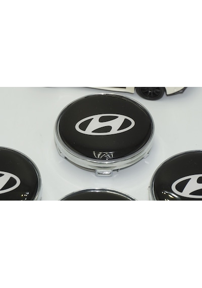 Hyundai Jant Göbeği Gümüş Kapak Seti 60mm
