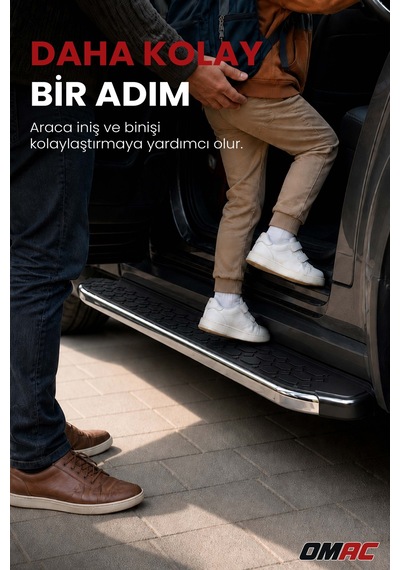 Chevrolet Silverado 2019-2026 Uyumlu Araca Özel Blackline Lwb Yan Basamak Krom