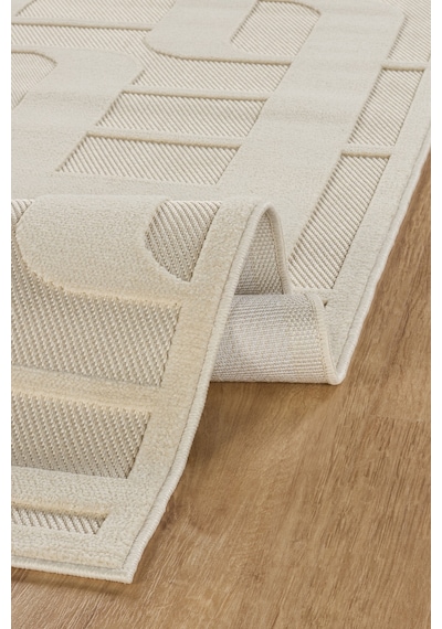 Kaşmir Halı İskandinav Tora White 100x200 Cm Salon Mutfak Halısı Yolluk Beyaz