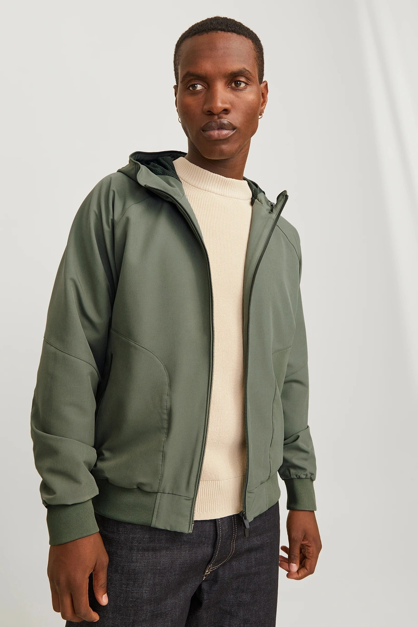 Jack & Jones Erkek Mont 12270682 Yeşil Yeşil
