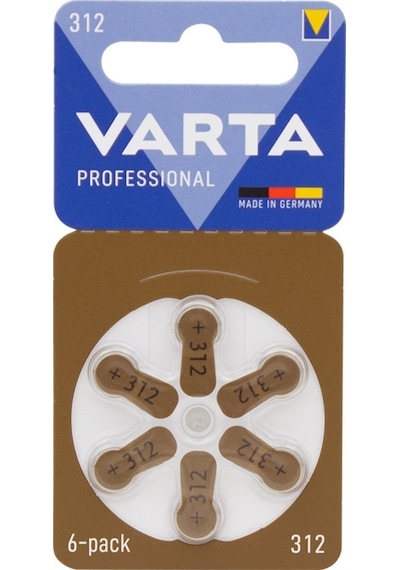 312 NO KULAKLIK PİLİ 6LI PAKET VARTA