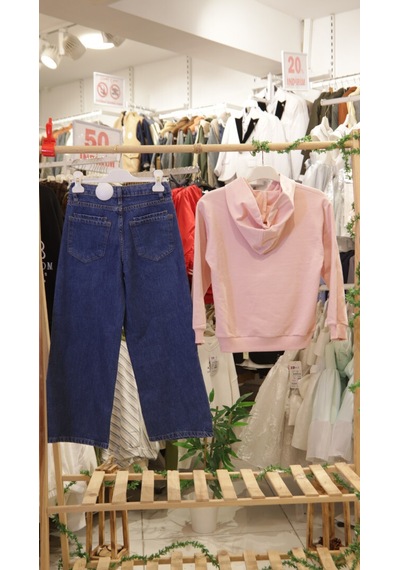 Xo Kids Kız Çocuk 2li Kombin Takım 8-14 Yaş Set0401 Mavi
