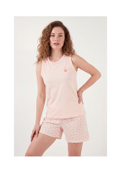Lela Baskılı Pamuklu Bisiklet Yaka Şortlu Pijama Takımı Bayan Pijama Takımı 65790786 Somon Lela Baskılı Pamuklu Bisiklet Yaka Şortlu Pijama Takımı Bayan Pijama Takımı 65790786 Somon