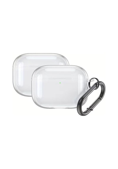 Airpods Pro 2. Nesil Uyumlu Transparan Koruma Kılıfı Gri