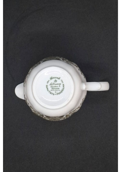 Gri Çiçek Figürlü Mini Porselen Kahve Fincan Parçası 140 Ml
