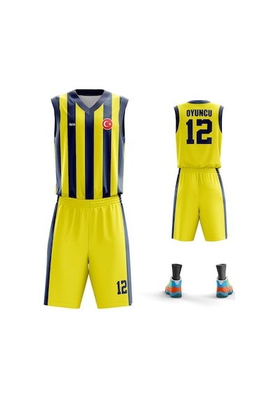 Acr Giyim Kişiye Özel Basketbol Forması - Dizayn : Çubuklu
