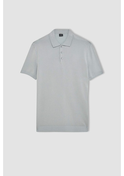 DeFacto Slim Fit Dar Kesim Kısa Kollu Basic Düz Triko Polo Tişört Y5369AZ24SMGR130