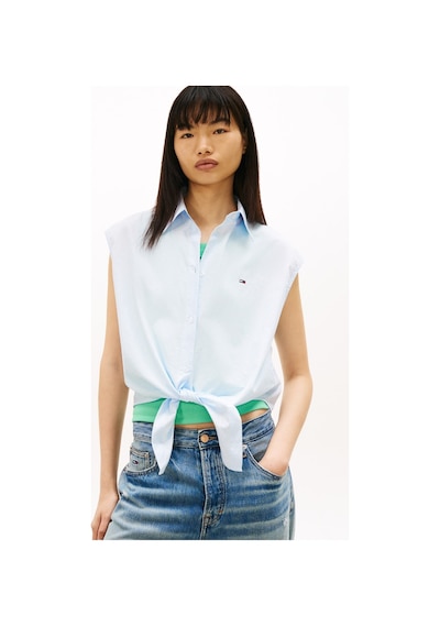 Tommy Jeans Mavi Kadın Gömlek Tjw Tıe Front Poplın Shırt-16166