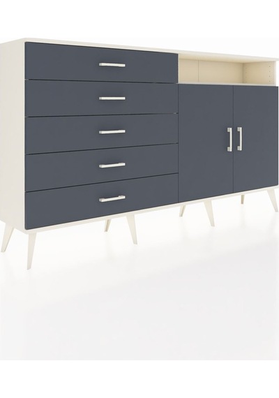 Arges Konsol 2 Raflı 5 Çekmeceli 2 Kapaklı 176x30x99 Aytaşı-antra Aytaşı-antrasit Arges Konsol 2 Raflı 5 Çekmeceli 2 Kapaklı 176x30x99 Aytaşı-antra Aytaşı-antrasit