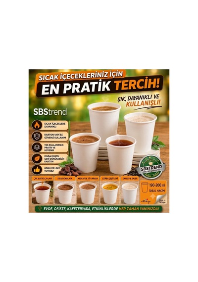 Yeni Ürün Tek Kullanımlık Beyaz 7 Oz 3000 Adet Karton Bardak Desensiz Akmaz Kokusuz 1.kalite 170 Gr