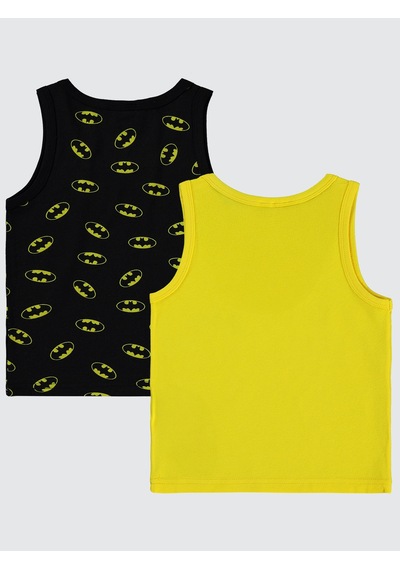 Batman Erkek Çocuk 2'li Atlet Set 2-10 Yaş Sarı