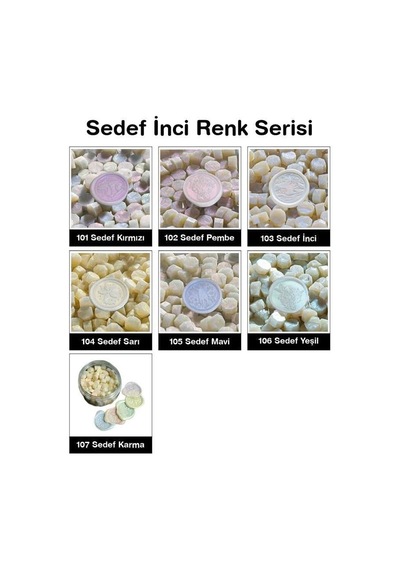 Mühür Mumu 100 Davetiye İçin 300 Boncuk Model 103 Sedef İnci Genel