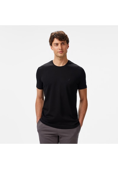 Nautica Erkek Siyah Classic Fit T-shirt 026 V55270t Siyah
