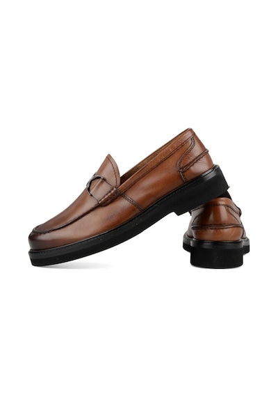 Kahverengi Loafer Erkek Deri Ayakkabı