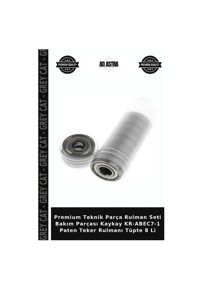 Premium Teknik Parça Rulman Seti Bakım Parçası Kaykay Kr-abec7-1 Paten Teker Rulmanı Tüpte 8 Li Diğer