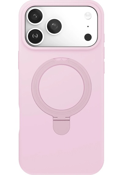Mey İthalat Apple iPhone Uyumlu  17 Pro Regal Magsafe Standlı Kapak - Açık Pembe