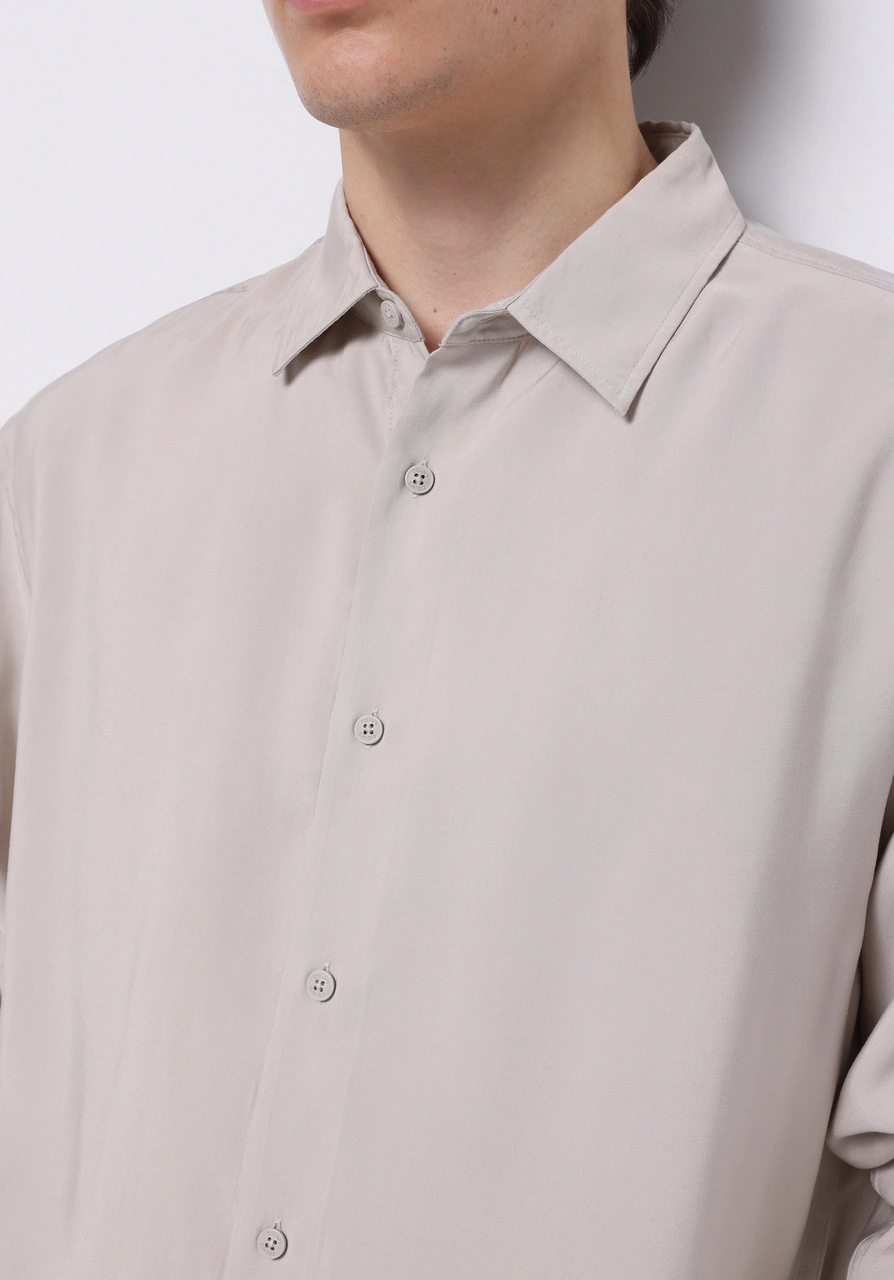 Colin's Colins Comfort Fit Shirt Neck Düz Erkek Bej Uzun Kol Gömlek Cl1074507 Q1.v1 Dbg Bej