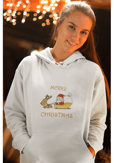 Geyik Noel Baba Yeni Yıl Sweatshirt 001