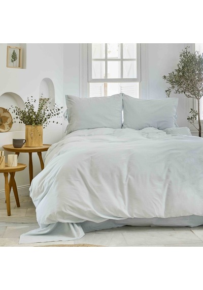 Karaca Home 4 Element Açık Mavi %100 Pamuk Tek Kişilik Nevresim
