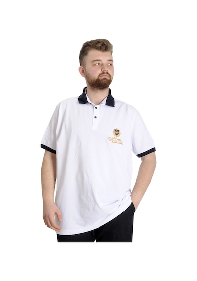 Mode Xl Büyük Beden Erkek Polo T-Shirt Rangers 23342 Beyaz 001