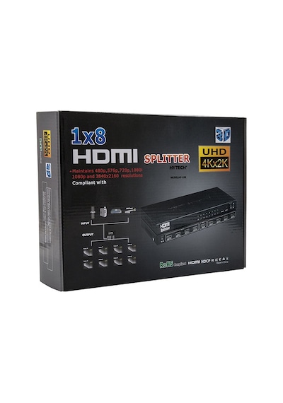 Hytech Hy-lu8 8 Port 4kx2k Hdmı Splıtter Dağıtıcı
