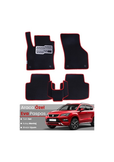 Seat Ateca 2016-2020 Uyumlu Eva Paspas Tam Set Oto Paspas,araca Özel,kolay Montaj 400