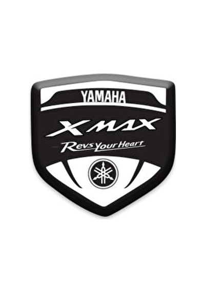 Xmax Damla Kabartmalı Siperlik Camı Sticker
