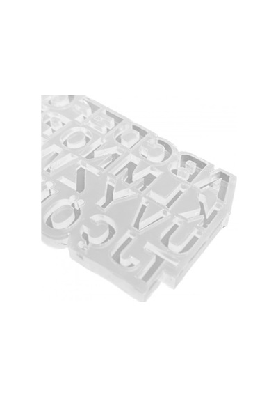Epoksi Mini Türkçe Ters Alfabe Harfleri Kalıp 1.5 Cm Şeffaf