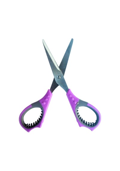 Kolay Tutmaçlı Çelik Çocuk Makası 14 Cm - Mor