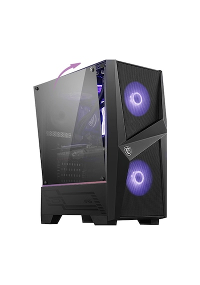 Msi Mag Forge 100M Tempered Glass Mid Tower Gaming Kasa