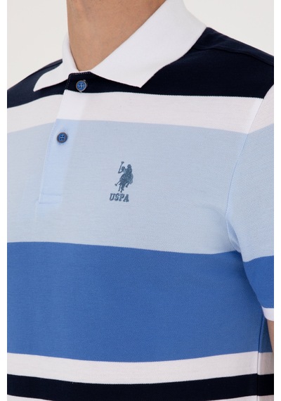 U.S. Polo Assn. Erkek Regular Fit Polo Yaka İndigo Tişört 50300046-VR028