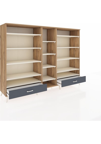 Hyperion Dolap 14 Raflı 2 Çekmeceli 220x44x163 Çam-aytaşı/antras Çam-aytaşı/antrasit Hyperion Dolap 14 Raflı 2 Çekmeceli 220x44x163 Çam-aytaşı/antras Çam-aytaşı/antrasit