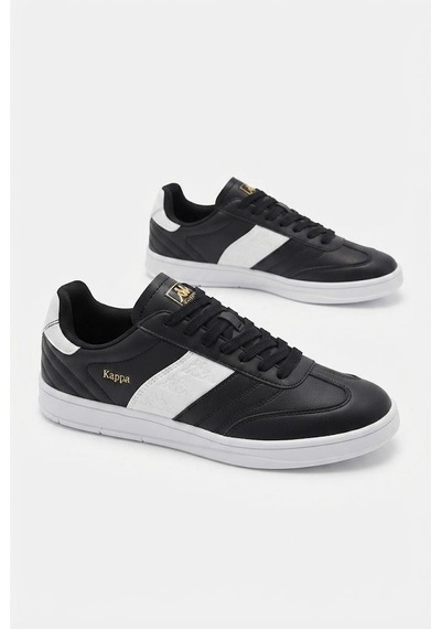 Kappa Kp-1077m Rahat Kauçuk Taban Sneaker Erkek Ayakkabı SİYAH-BEYAZ