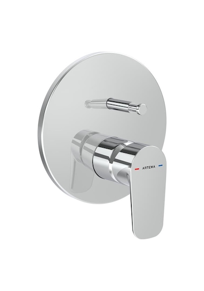 VitrA A43198 Flow Soft Ankastre Mekanik Banyo Bataryası Krom
