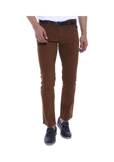 Gabardin Kahverengi Erkek Pantolon - Wessi Siyah