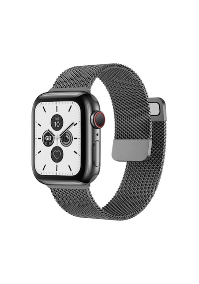 Forzacase Apple Uyumlu  Watch 10 Series 46mm İle Metal Mıknatıslı Kordon Kayış - Fc157 Siyah