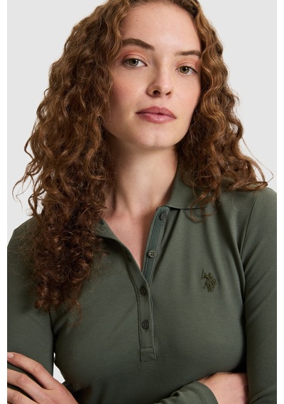 U.S. Polo Assn. Kadın Yeşil Basic Sweatshirt 50326760 Vr017 Cımen Yesılı