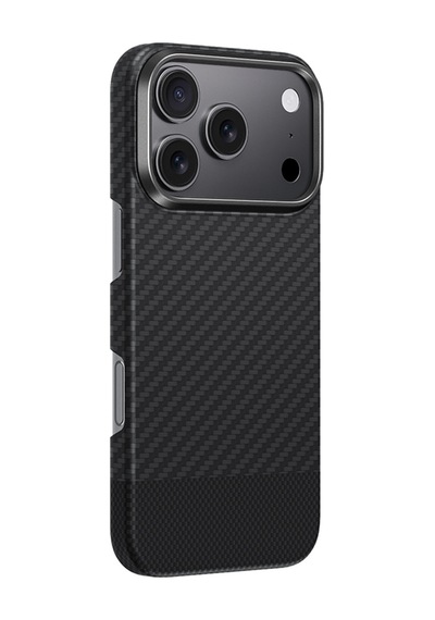 Apple Uyumlu iPhone 17 Pro Max Kılıf M-safe 1500d Aramid Fiber Amazingthing Titan Max Seri Kapak Siyah-gri Siyah - Gri