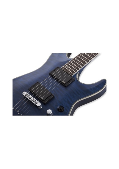 Schecter C-1 Platinum Elektro Gitar Thru Midight Blue