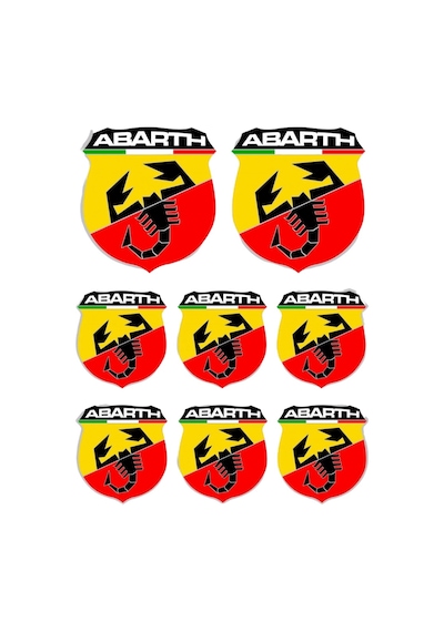 Abarth Logo A4 Sticker - Etiket