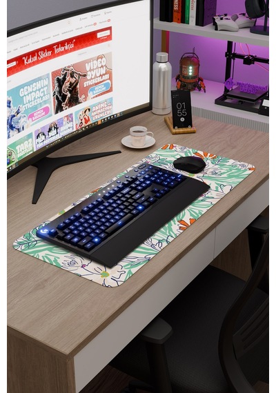 Kumaş Kaymaz Dikişli Kauçuk Oyuncu Mousepad V2 - 70x30 Xl Gaming Mouse Pad Fare Altlığı