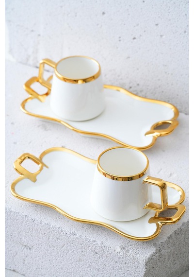 Acar Wisper 2 Kişilik Kahve Fincanı Takımı - 90 Ml Gold